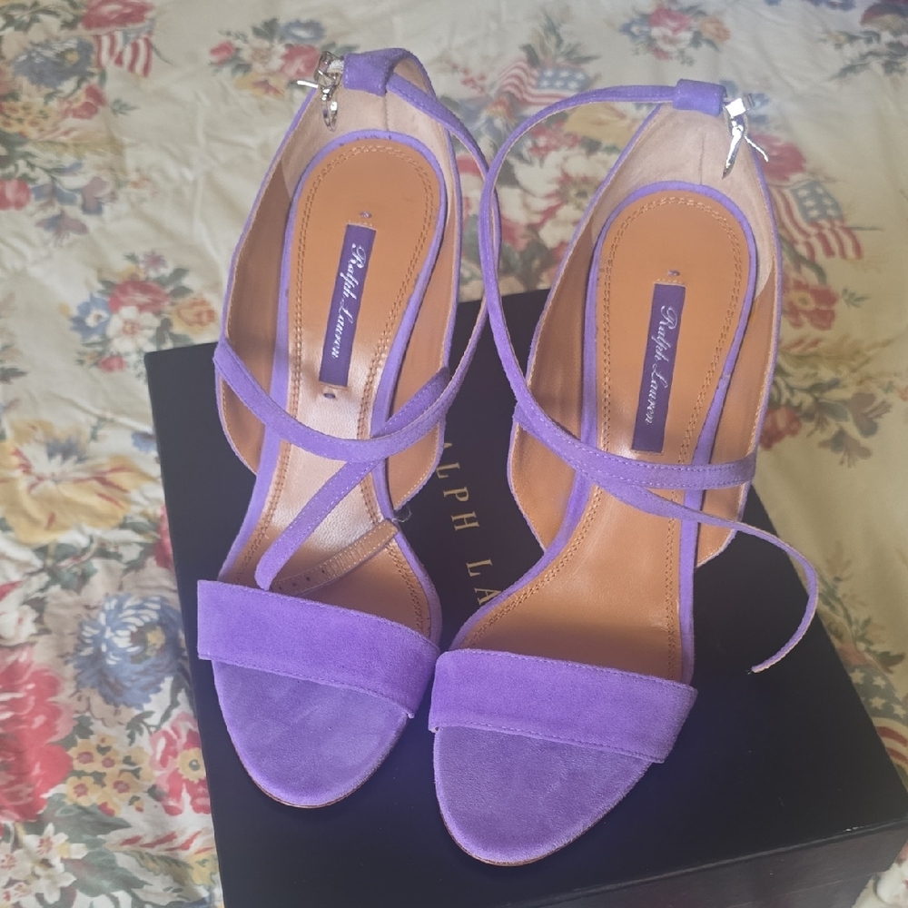 Ralph Lauren Women's Violet Strappy Heels